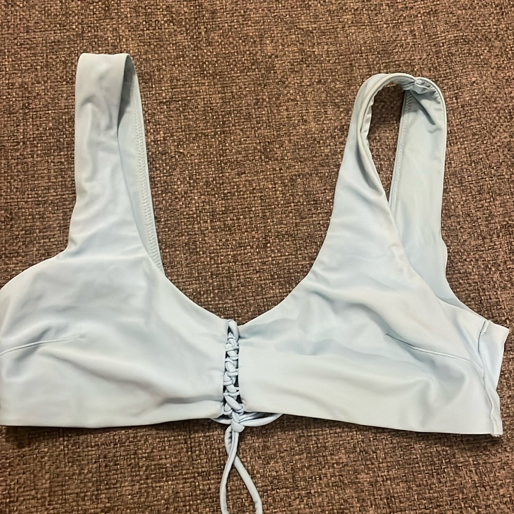 blue aerie bikini top